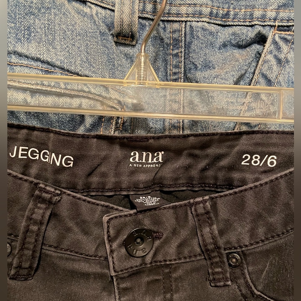 a.n.a Jeggings Faded Black with Twinkle pattern Splash